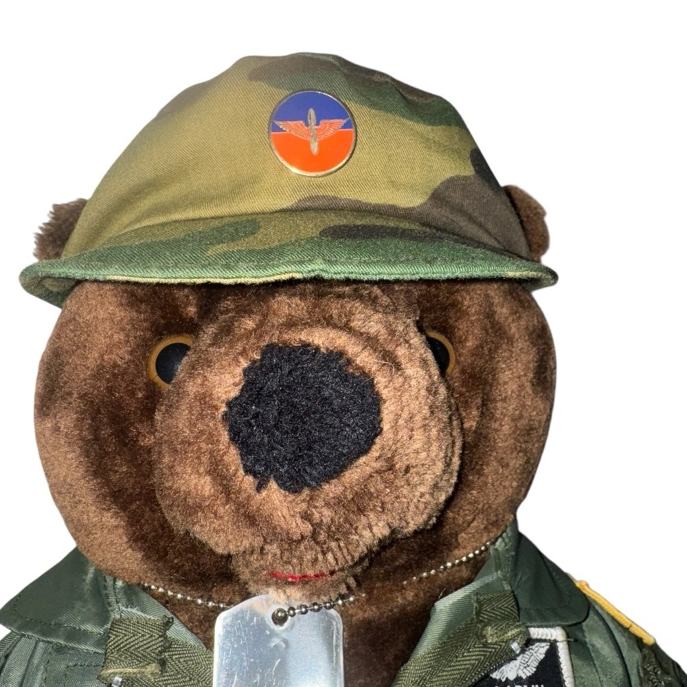 📌Bear Forces of America U.S. Army Military Teddy Bear Collectible w Dog Tags - Picture 2 of 9